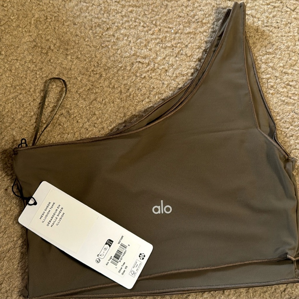 Brand new mesh sheer illusion tank